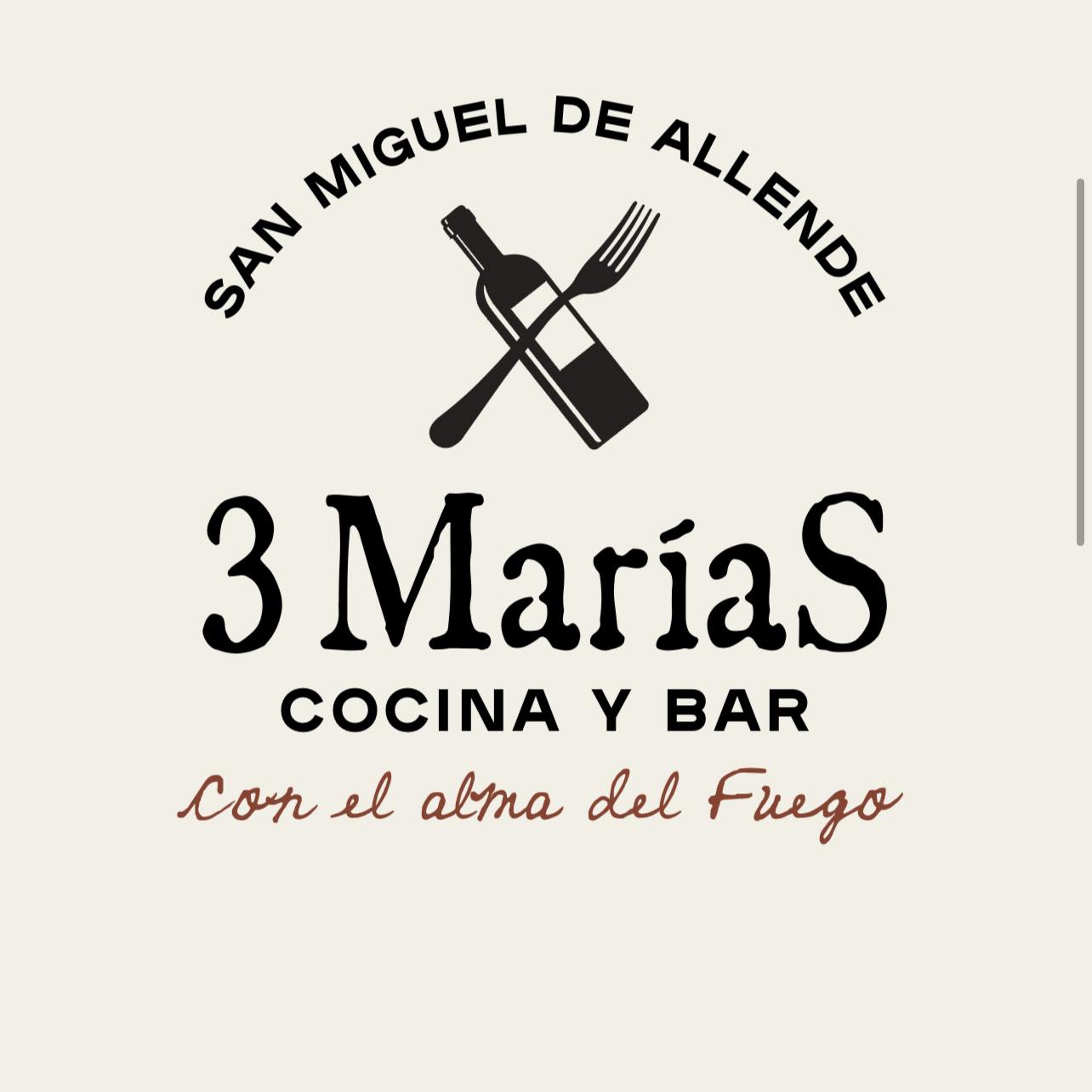 Logo 3 Marías Cocina y Bar